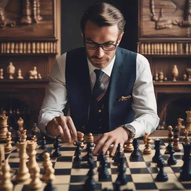 A wealthy individual interacting with an investment bank