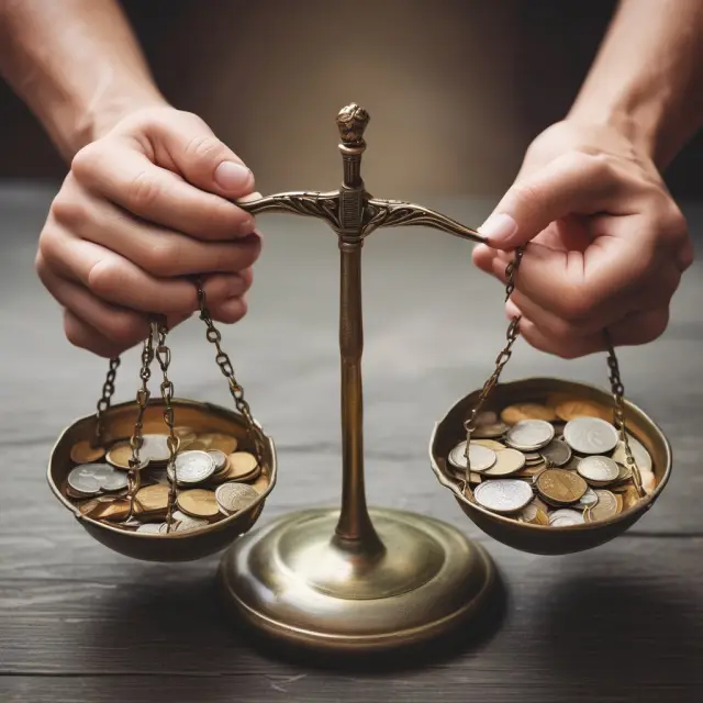 Two hands balanced at an scales compare the merits of Traditional IRA, Roth IRA, SEP IRA, and 401(k) in terms of contribution limits, tax implications, and flexibility.