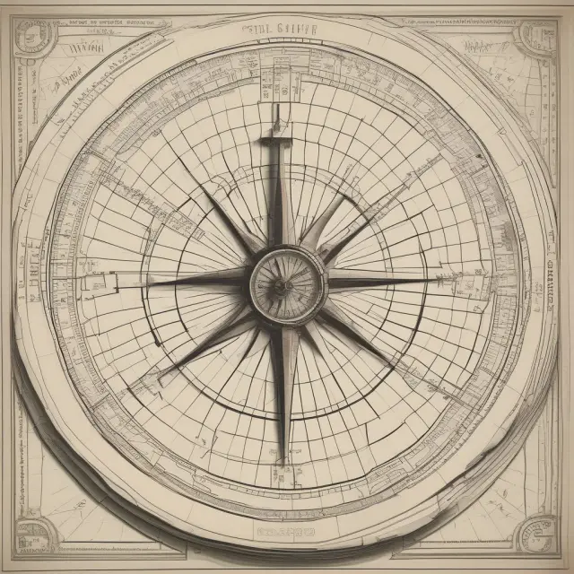 A compass symbolizing the Durbin-Watson test, guiding accurate financial forecasting.
