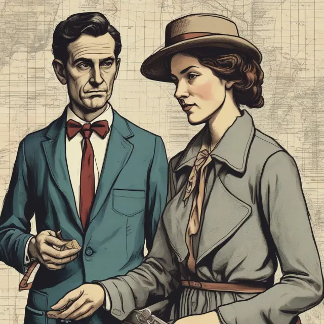 Time Traveler examining historical financial data, revealing serial correlation patterns for investment opportunities.