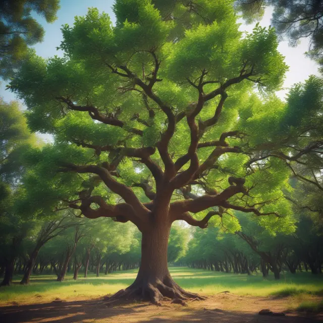 A growing tree symbolizing a company receiving Series B financing. The tree is stronger, its roots reaching deeper into the ground, illustrating reduced risk and higher valuation.