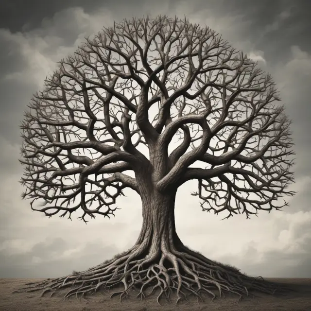 A tree represents continuous learning and growth within the commodities and futures industries, with deep roots symbolizing regulatory foundations.