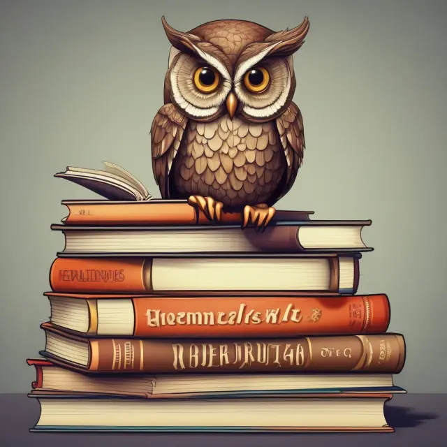 An owl, representing wisdom, sits atop five books symbolizing Fixed Income, Derivatives, Alternatives, Insurance, and Valuation for the Series 66 exam.