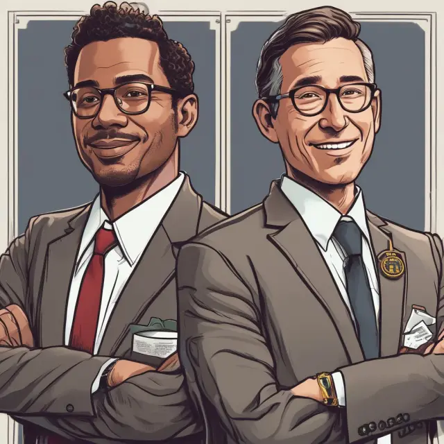 Comparison of two financial advisors: one holding a Series 6 badge for insurance and mutual funds, the other with a Series 7 license for broader securities authorization