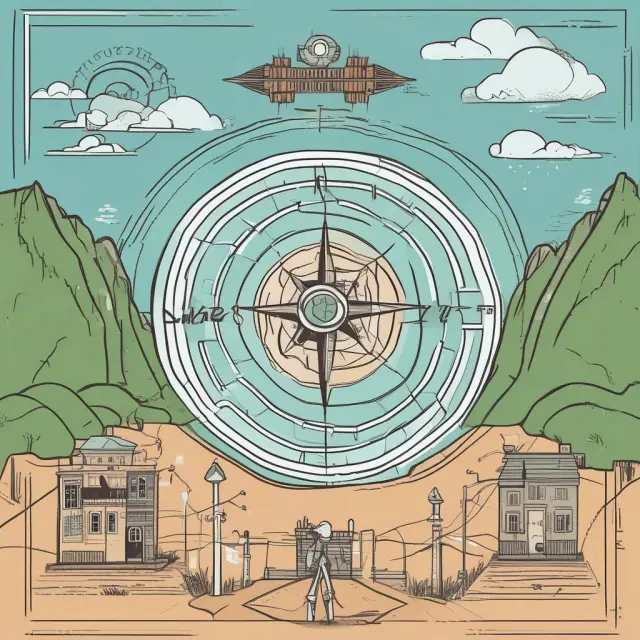 Two individuals, John and Sarah, depicted as explorers with compasses and maps, symbolizing their use of the Series 6 license to build successful careers.