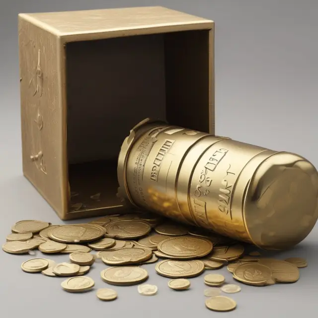 Image of a time capsule filled with golden coins, representing the growth of Series EE Bonds over their 20-year term
