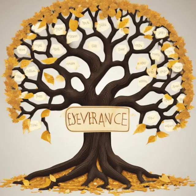 Golden FAQ leaves falling from a knowledge-giving tree representing severance pay.