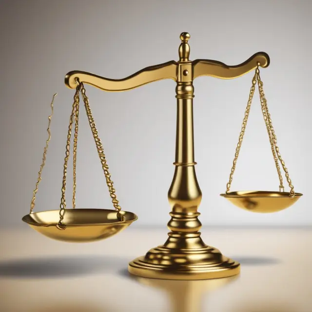 A golden scale balances assets and liabilities to illustrate the Shareholder Equity Ratio