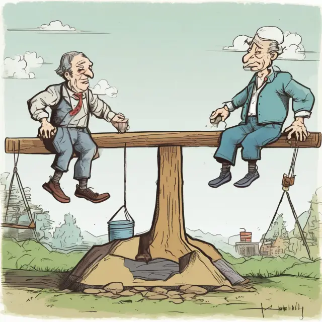 Shareholder Equity Ratio: See-Saw of Debt and Equity illustrating financial leverage
