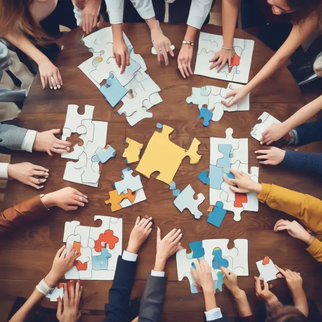 Shareholders in harmony around a table, symbolizing fair pricing clauses, decision-making processes, and minority protections in a shareholders