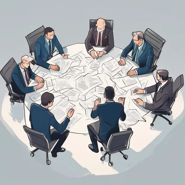 Image of shareholders collaborating on a shareholders