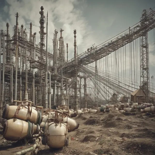 Watchdogs entwining leashes, symbolizing regulatory bodies enforcing laws on shell corporations