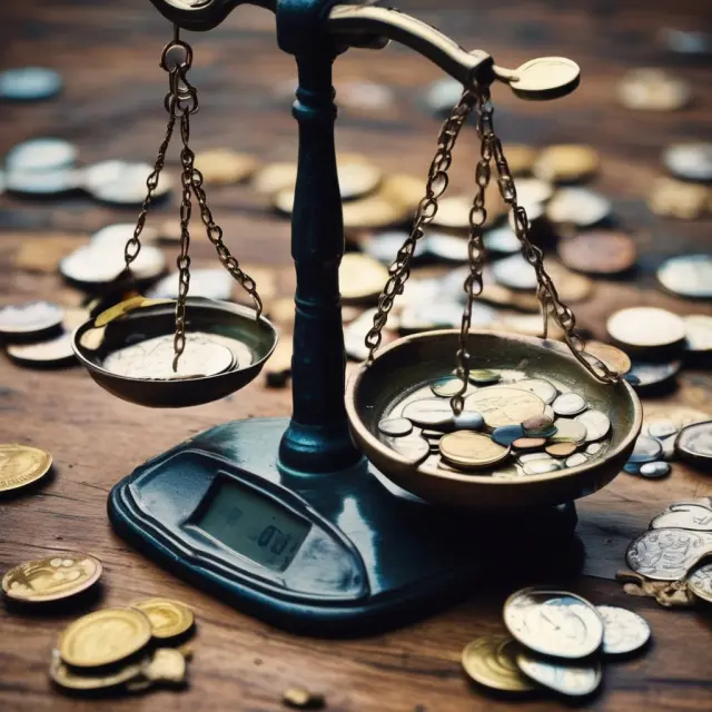 An image of a scale with drops spilling from one side, representing a financial shortfall and the challenges businesses and individuals may face in managing their finances