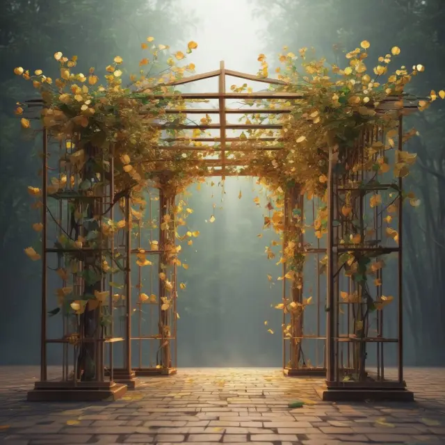 A gold coin trellis representing financial planning and risk management strategies to prevent shortfalls