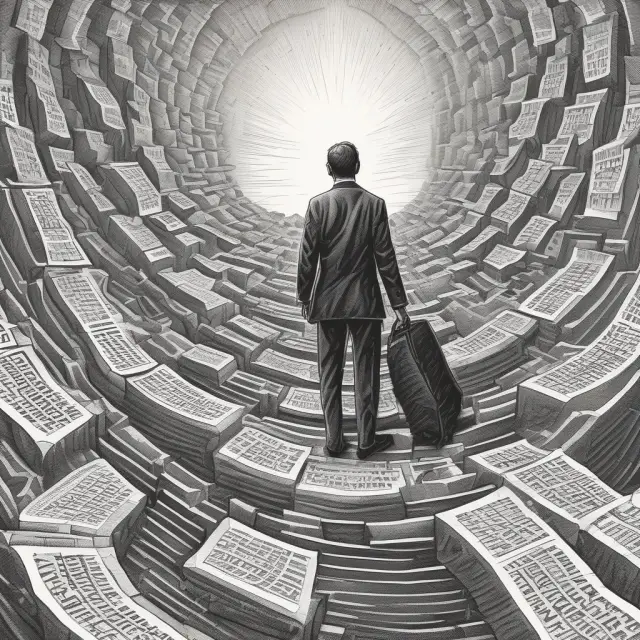 An institutional investor examines various financial publications and market data, looking for news and trends that could trigger short squeeze situations