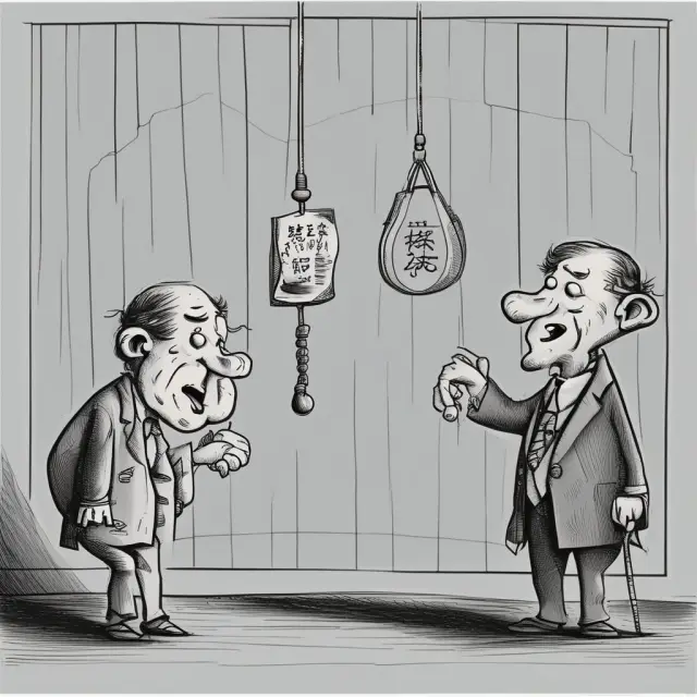 An intricate pendulum illustrating the moral dilemma of ethical short selling versus contrarian buying in the context of a stock squeeze.