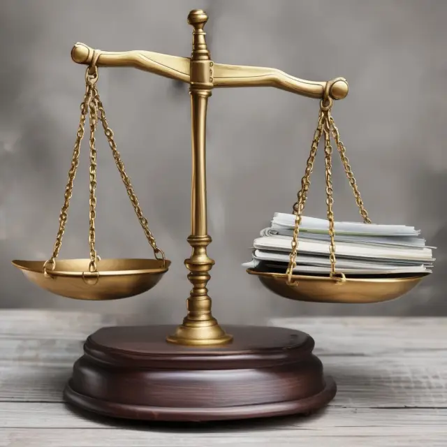 Two scales balancing, one with current assets, other with short-term lease payments