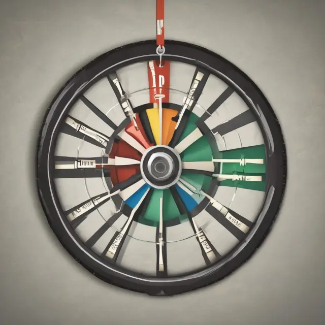 A giant industrial wheel turning through the seasons, representing temporary and permanent shutdown points.