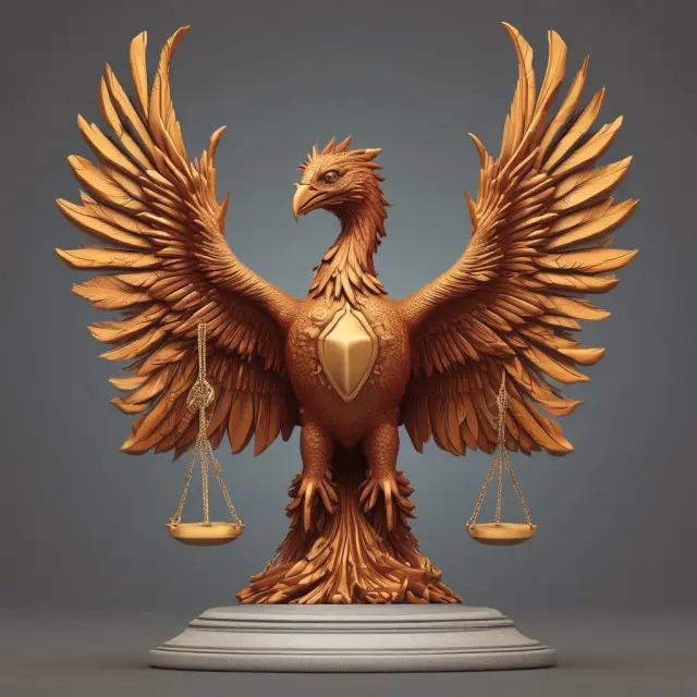 A mythical Phoenix, symbolizing creditworthiness, rises from income scales, representing the journey to secure a signature loan