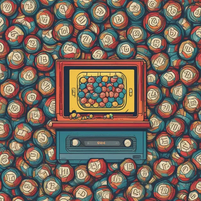 Lottery machine selecting random numbers for simple sampling, representing equal chances for every number.