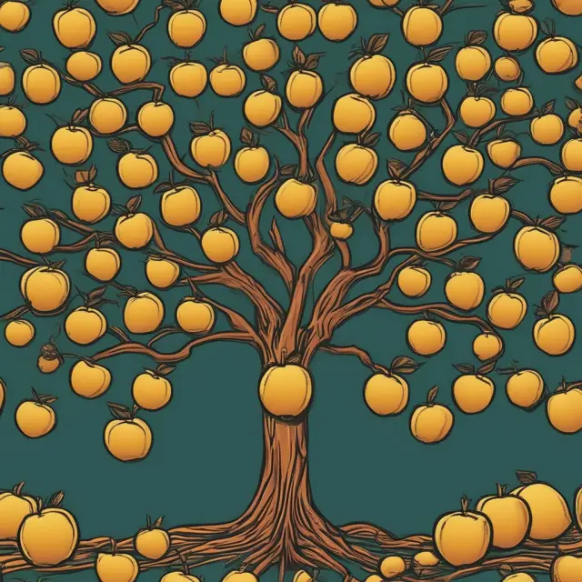 Tree with golden apples symbolizing interest earned using the simple interest formula