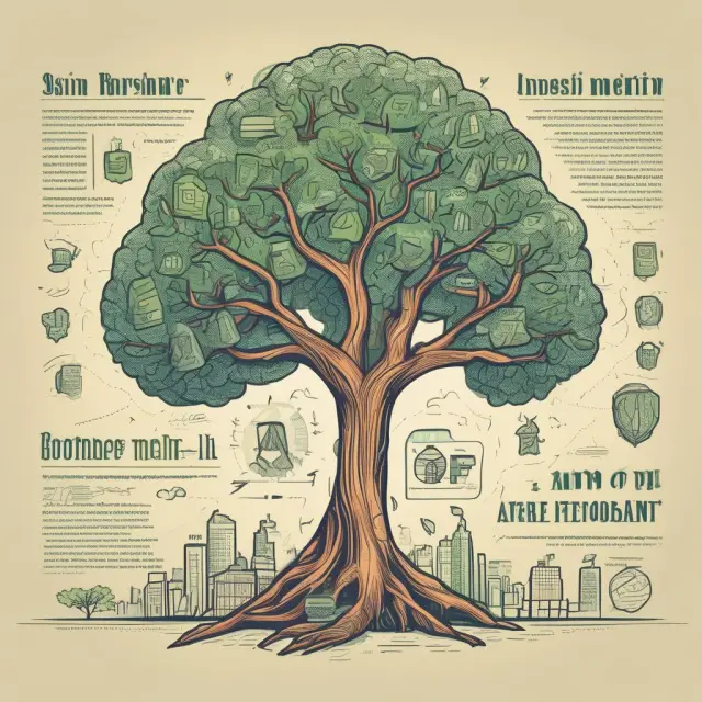 Borrower comparing simple interest loan calculations with a tree illustrating investment growth