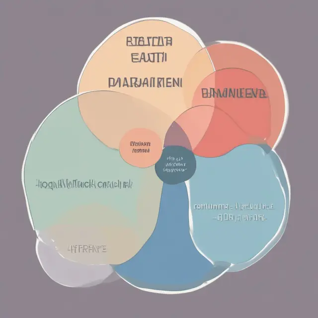 A Venn diagram displaying Six Sigma, Kaizen, and Total Quality Management (TQM) overlapping, representing their shared focus on process improvement while highlighting their unique aspects