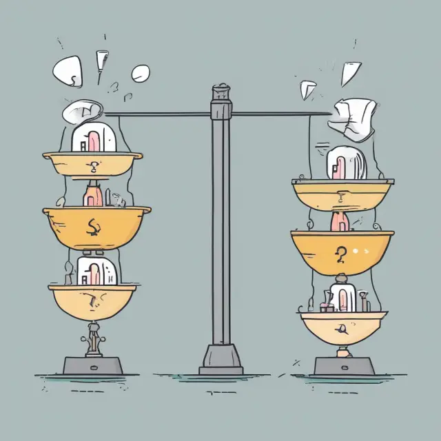 A seesaw illustrating positive and negative skewness in finance with FAQs about their differences and importance.