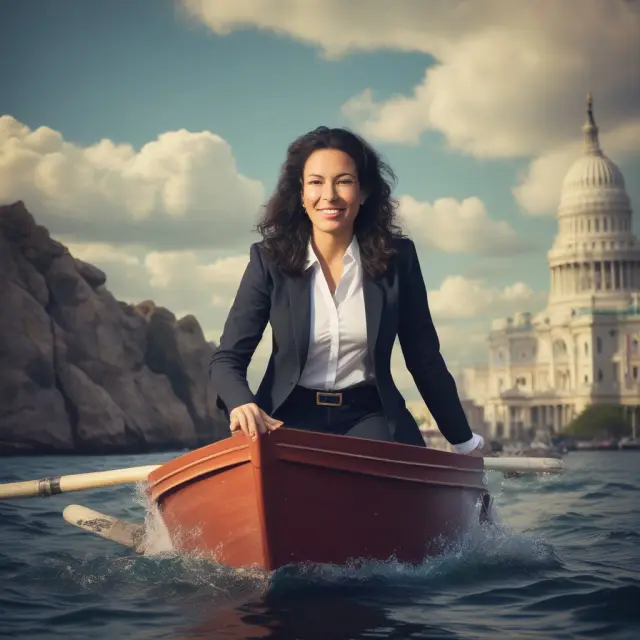 Isabel Guzman navigating Senate confirmation process as SBA leader, surrounded by team and small businesses