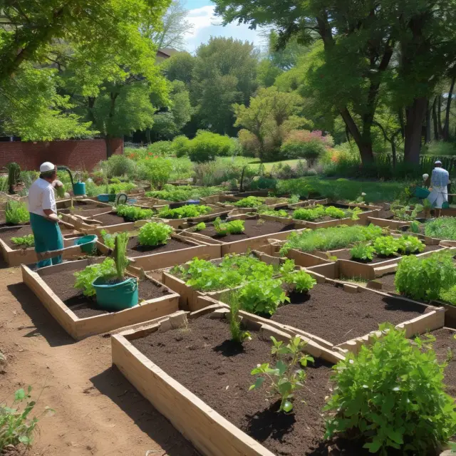 A flourishing entrepreneurial garden tended by the Small Business Administration, with loans, counseling services, and advocacy nourishing new growth