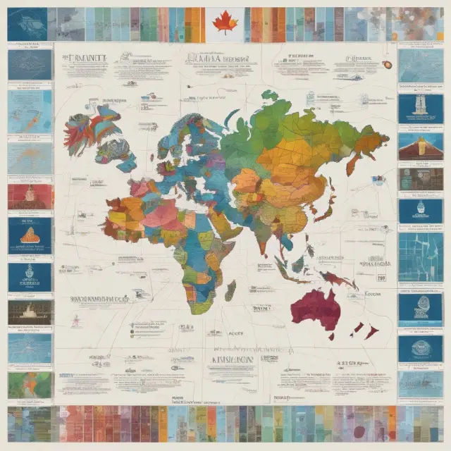 Mosaic map illustrating the unique SME definitions from the United States, Canada, European Union, China, and various developing countries