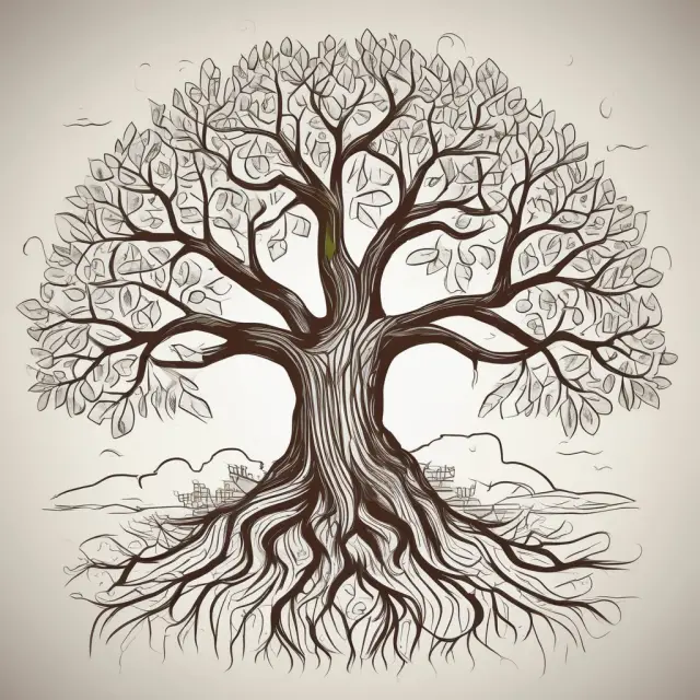 A tree representing Small Business Investment Companies (SBIC) with the Small Business Administration (SBA) as its roots, nurturing small businesses through growth and expansion
