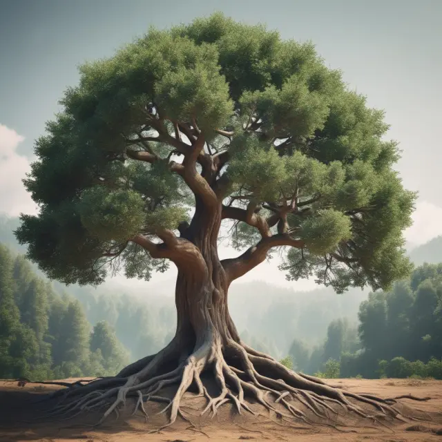 An illustration of a tree rooted in a passive index fund growing branches towards active management, representing Smart Beta ETFs