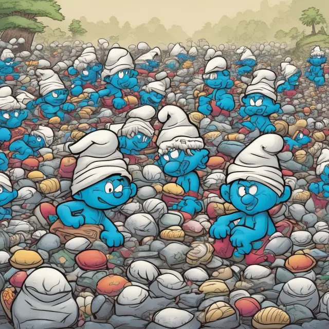 A criminal network of individuals smurfing to launder money by splitting large transactions into smaller ones, threatening the stability and integrity of financial institutions