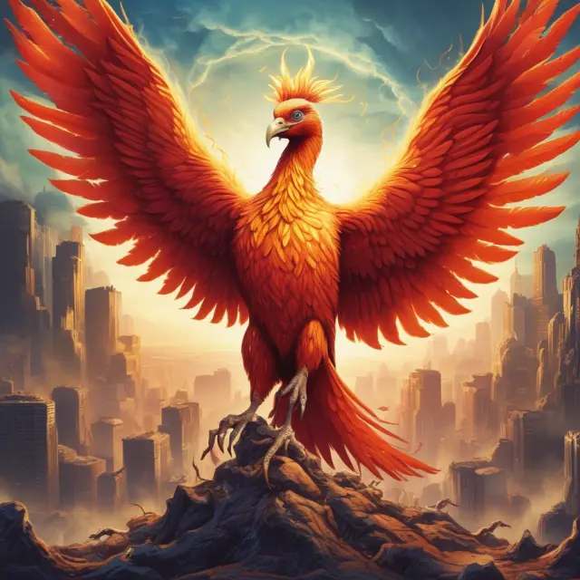 Phoenix rising above traditional businesses signifies the promising future of social enterprises