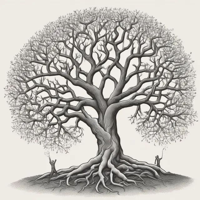 Image of intertwined branches representing social entrepreneurship and Adam Smith