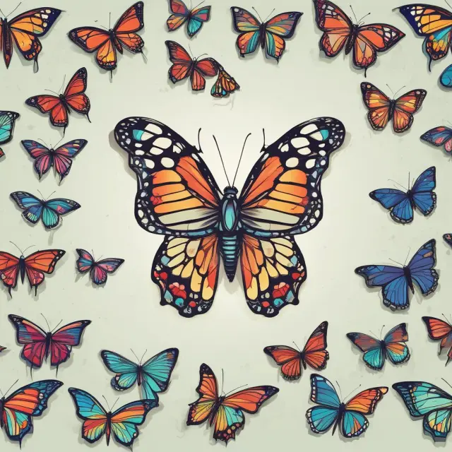 A metamorphosing entrepreneurial butterfly symbolizing the transition from local social enterprise to transformative industry impact