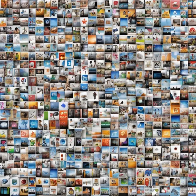 A visually striking mosaic of social media platforms representing personal networking, gaming, video sharing, and professional business networks