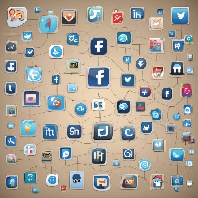 A timeline illustrating the rise and growth of Facebook, Instagram, Twitter, and Pinterest with user base statistics
