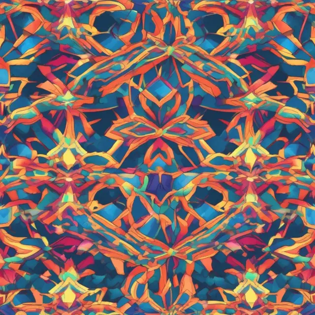 A colorful kaleidoscope representing marketing strategies for Software as a Service (SaaS) businesses, including SEO, social media, content, and targeted advertising