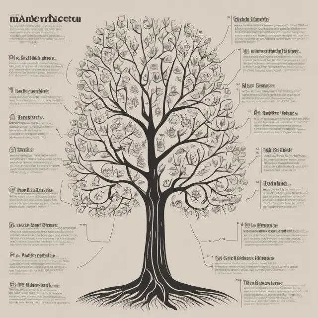 A lush entrepreneurial tree grows, symbolizing the evolution of sole proprietorship into partnerships, corporations, and LLCs