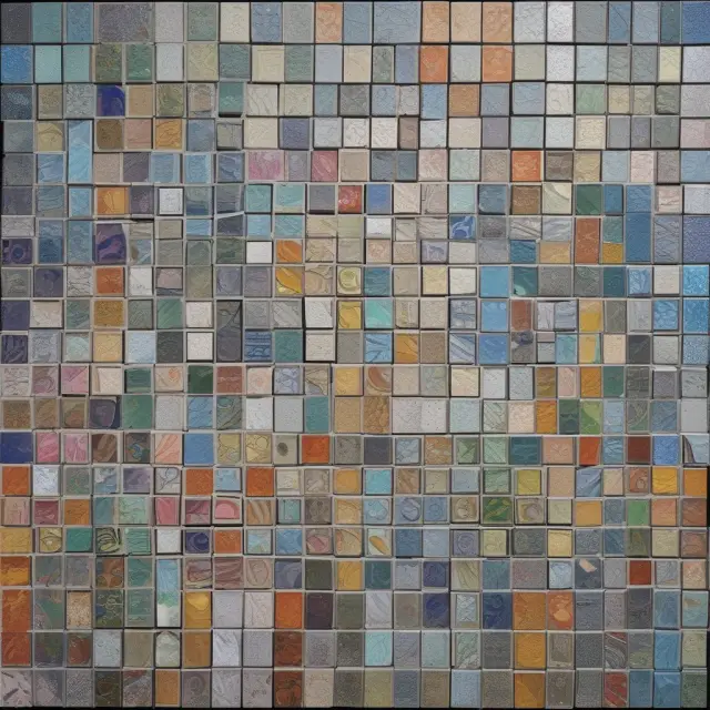 A colorful mosaic depicting various industries with distinct tiles symbolizing their unique approaches to solvency and financial health