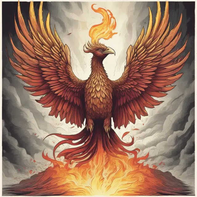 Phoenix emerging from LIBOR flames, symbolizing SONIA