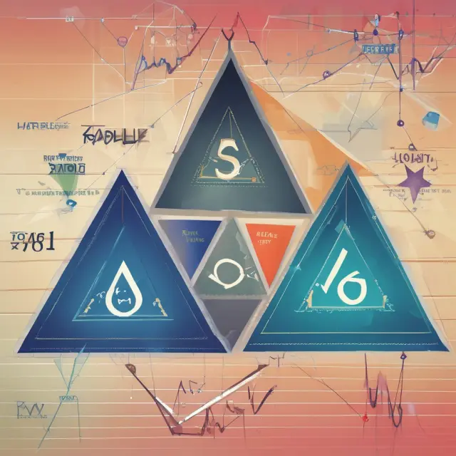 An image of three interconnected triangles labeled S&P 500, Dow Jones Industrial Average, and Nasdaq Composite representing their roles in the U.S. equity market.