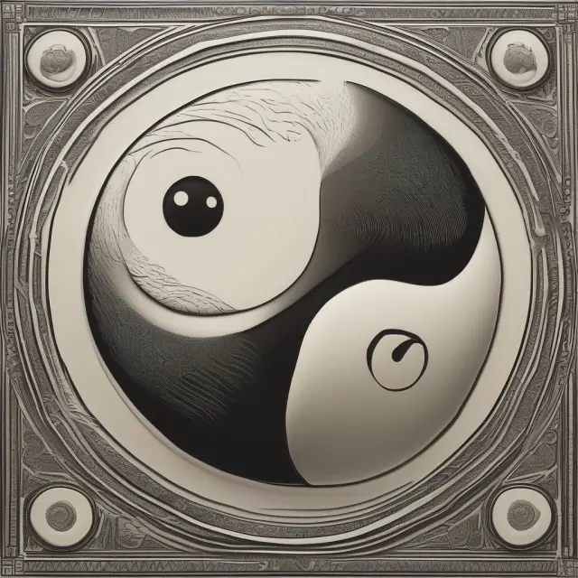 Yin-yang symbol representing speculation (active, risky, short-term) and investment (passive, stable, long-term)