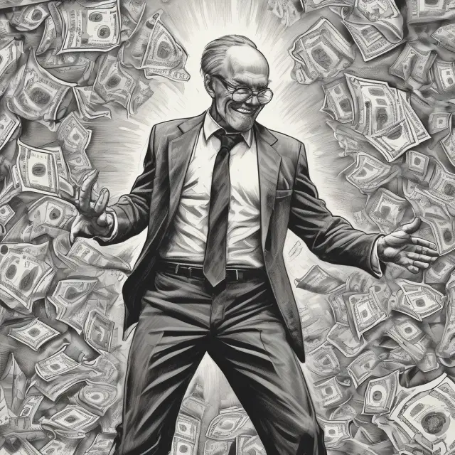 A dancer balances between fear and greed, representing market volatility influenced by ever-changing economic indicators and shifting investor sentiment
