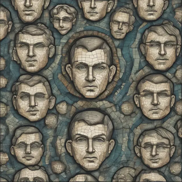 An intricate market scene with individual traders, market makers, and proprietary trading firms depicted as unique puzzle pieces coming together to create the financial markets