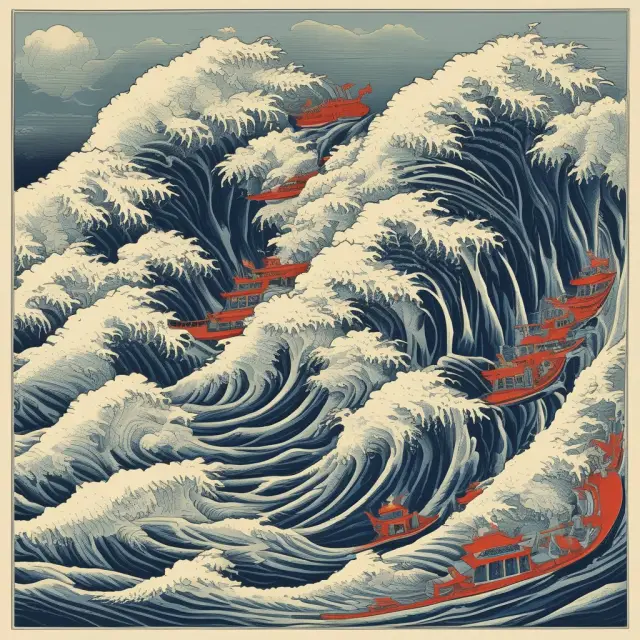 Two powerful waves (China and the U.S.) affecting the global economy