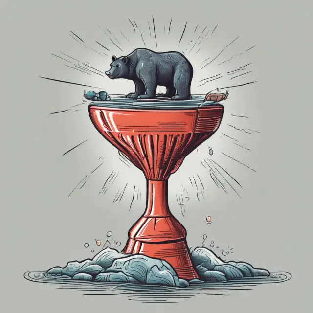 A spinning top symbolizing market indecision, representing trend analysis and risk management in finance