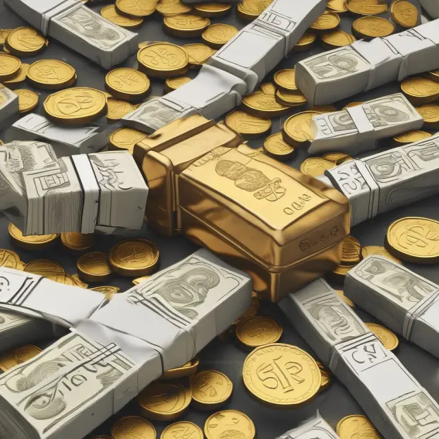 Gold bullion changing hands with Euros in a vibrant financial marketplace, illustrating spot markets for currencies and commodities